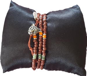 Beaded Wrap Bracelet With Leopard Head Clasp Hultquist Copenhagen AU 
