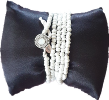 Load image into Gallery viewer, White Beaded Wrap Bracelet Hultquist 
