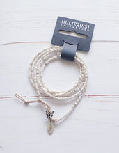 Load image into Gallery viewer, Beaded Wrap Bracelet With Silver Leopard Head Clasp Hultquist Copenhagen AU 