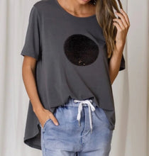 Load image into Gallery viewer, Ava Sequin Circle Tee Love Lily The Label 