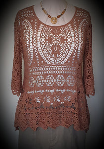 Crochet Lace Look Top Willow The Crochet Label 