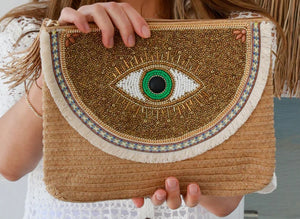 Evil Eye Clutch Paisley The Label 