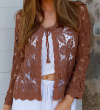 Load image into Gallery viewer, Front Tie Lace Look Cardi Isabelle The Label