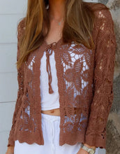 Load image into Gallery viewer, Front Tie Lace Look Cardi Isabella The Label 