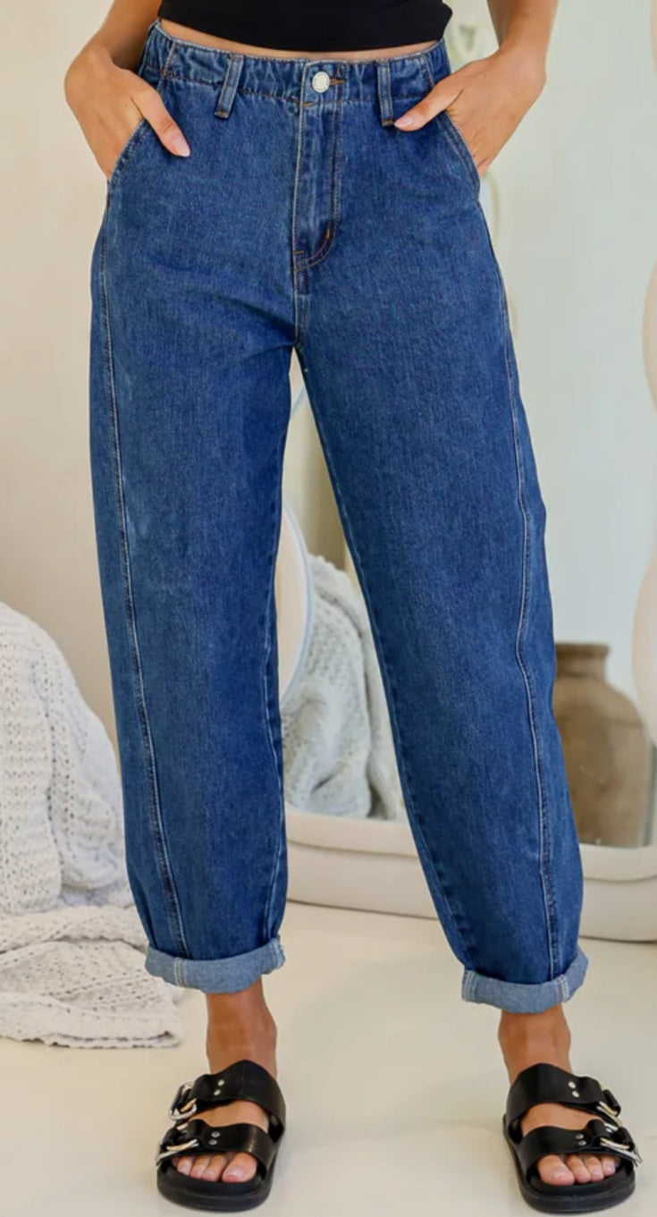 Cuffed Barrel Leg Jeans Country Denim Australia 
