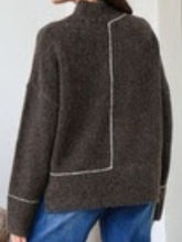 Load image into Gallery viewer, Inferno Contrast Trim Knit White Poetry 