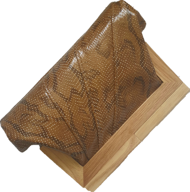 Snake Embossed Leather Clutch Moy Tasmania 