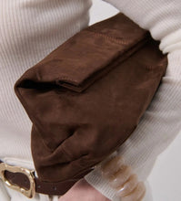 Load image into Gallery viewer, Becca Faux Suede Clutch Bag Angels Whispers 
