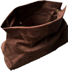 Becca Faux Suede Clutch Bag Angels Whispers 
