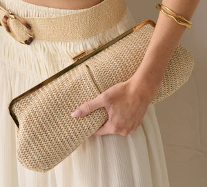 Bianca Straw Clutch Bag Angels Whisper 