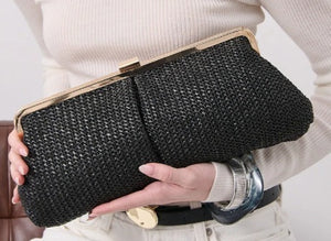 Bianca Straw Clutch Bag Angels Whisper 