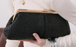 Bianca Straw Clutch Bag Angels Whisper 