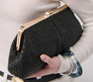 Bianca Straw Clutch Bag Angels Whisper 