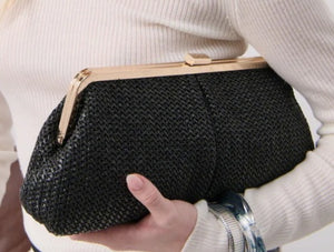 Bianca Straw Clutch Bag Angels Whisper 