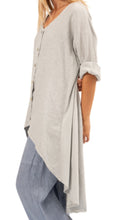 Load image into Gallery viewer, Button Front Tunic Top Vera May 