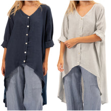 Load image into Gallery viewer, Button Front Tunic Top Vera May 