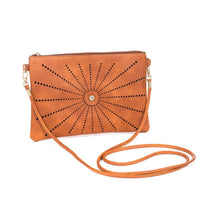 Load image into Gallery viewer, Caramel Crossbody Bag With Star Burst Design IVYS 