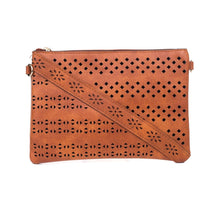 Load image into Gallery viewer, Caramel Crossbody Bag With Geometric Cut Out Detail IVYS 
