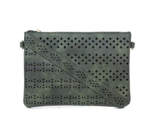 Load image into Gallery viewer, Green Crossbody Bag With Geometric Cut Out Detail IVYS 