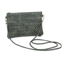 Load image into Gallery viewer, Green Crossbody Bag With Geometric Cut Out Detail IVYS 
