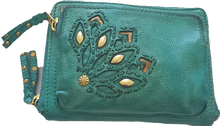 Load image into Gallery viewer, Kali Wallet Teal Art n Vintage
