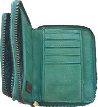 Load image into Gallery viewer, Kali Wallet Teal Art n Vintage 