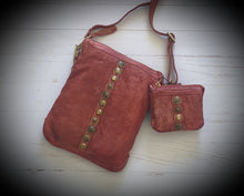 Load image into Gallery viewer, Tallin  Crossbody Bag and Purse Rust Art n Vintage 