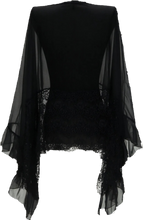 Load image into Gallery viewer, Lace And Ruffle Batwing Style Top Smaibulun 