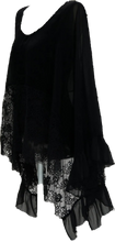 Load image into Gallery viewer, Lace And Ruffle Batwing Style Top Smaibulun 
