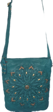 Load image into Gallery viewer, Kali Crossbody Bag Teal Art n Vintage 