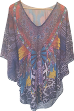 Load image into Gallery viewer, Embellished v neck Kaftan IVYS 