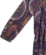 Load image into Gallery viewer, Palme Navy Paisley Print Maxi Dress Cinnamon Creations 