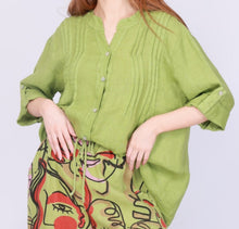 Load image into Gallery viewer, Pintuck Button Front Shirt Wednesday Lulu 