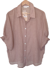 Load image into Gallery viewer, Button Front Top With Gathered Sleeves St Germain The Label 