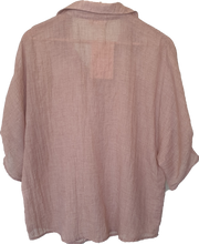Load image into Gallery viewer, Button Front Top With Gathered Sleeves St Germain The Label 