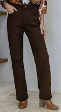 Load image into Gallery viewer, Chocolate Baggy Straight Leg Jeans