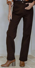 Load image into Gallery viewer, Chocolate Baggy Straight Leg Jeans