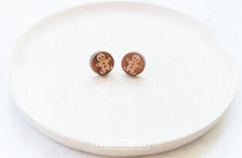 Load image into Gallery viewer, Wood with Words Festive Wooden Studs GingerGingerbread
