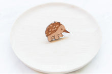 Load image into Gallery viewer, Wood with Words Wooden Pins Echidna