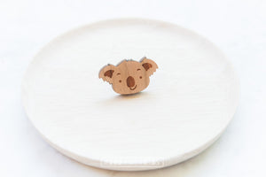 Wood with Words Wooden Pins Koala