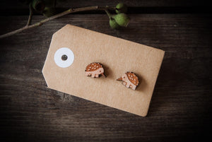 Wood with Words Aussie Wildlife Wooden Studs Echidna