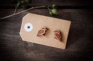 Wood with Words Aussie Wildlife Wooden Studs Kookaburra