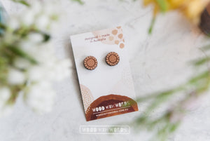 Wood with Words Wooden Studs Sunflower