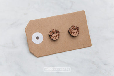 Wood with Words Wooden Studs Frida