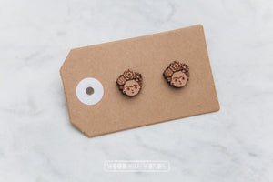 Wood with Words Wooden Studs Frida