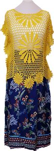 Daisy Design Lace Top Mustard