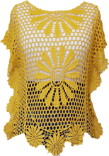 Load image into Gallery viewer, Daisy Design Lace Top Mustard
