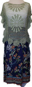 Daisy Design Lace Top Khaki