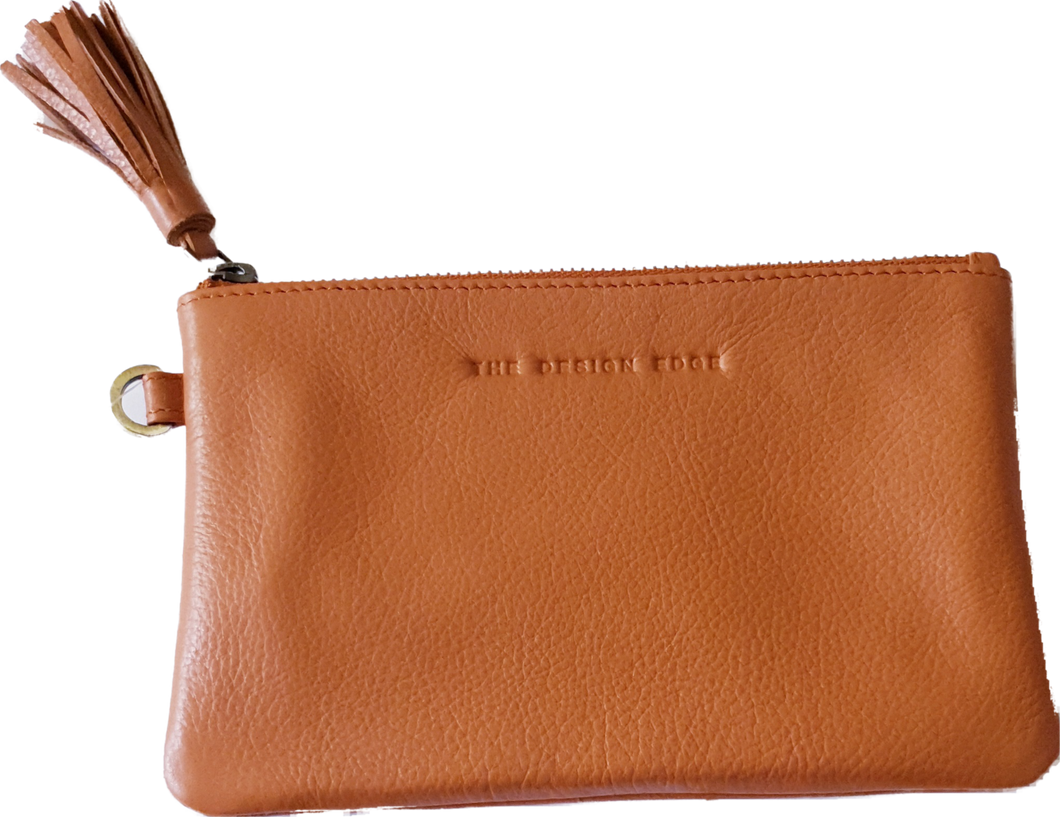 Grain Leather Small Cowhide Clutch Toronto The Design Edge