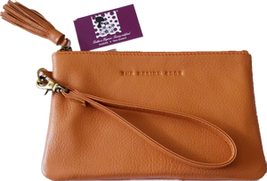 Grain Leather Small Cowhide Clutch Toronto The Design Edge